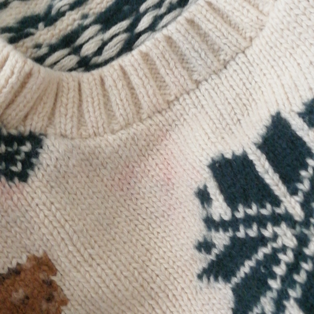 Polo Ralph Lauren Vintage Bear Skiing Sweater - Picture 4 of 6